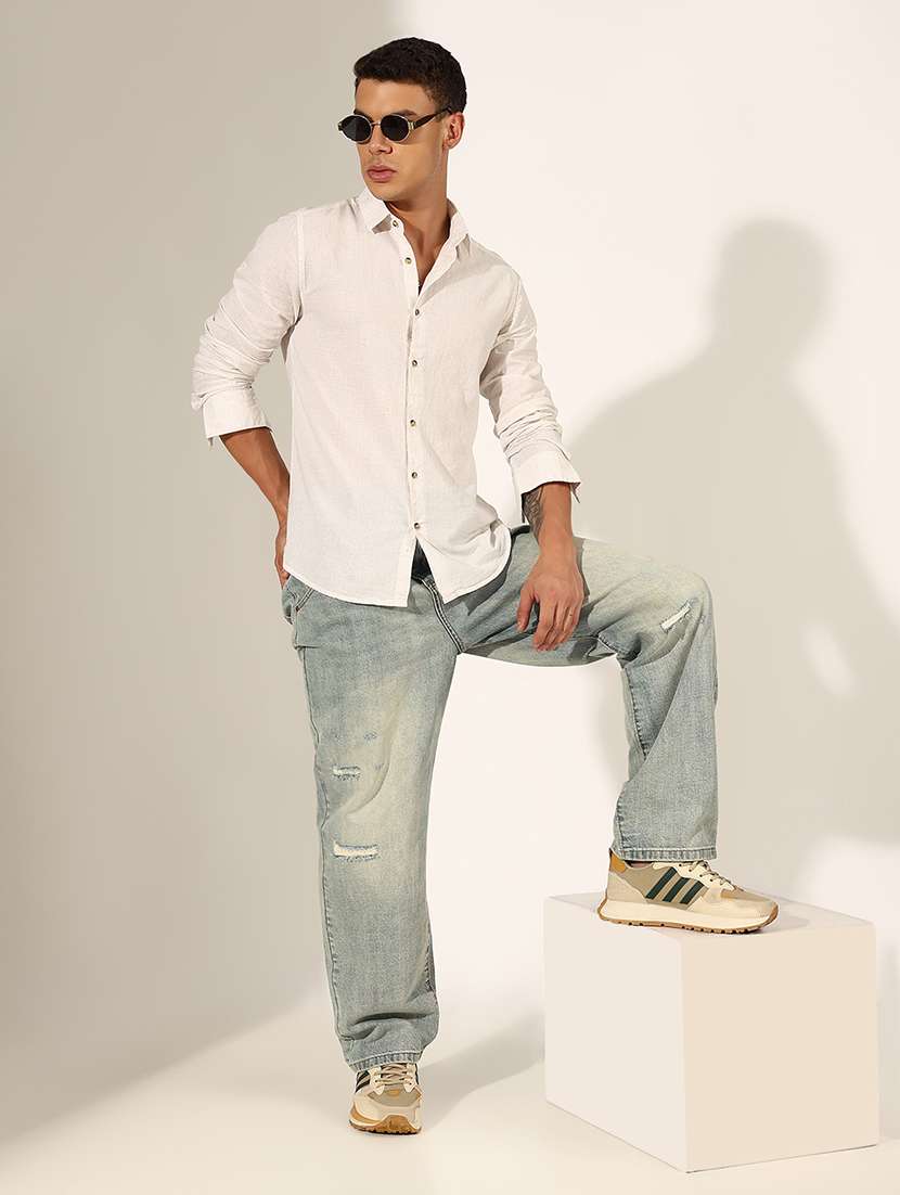 men checkered long sleeve regualr fit casual shirt - 22244275 -  Standard Image - 4