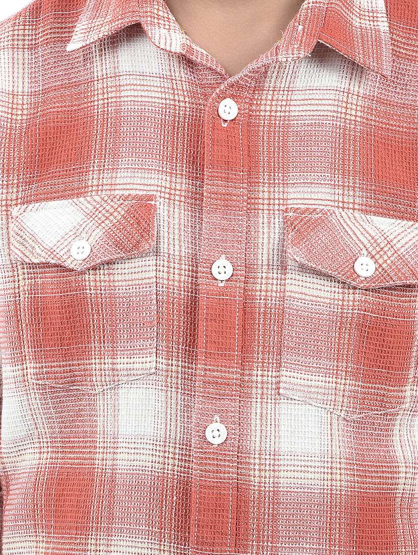 boys checkered collared long sleeve shirt - 22244309 -  Standard Image - 6