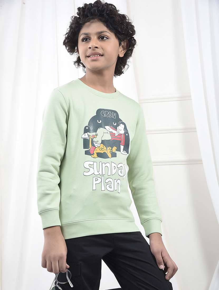 boys printed long sleeve sweatshirt - 22244343 -  Standard Image - 1