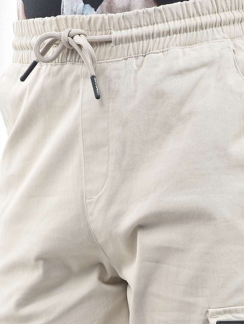 boys solid mid rise cargo - 22244351 -  Standard Image - 6