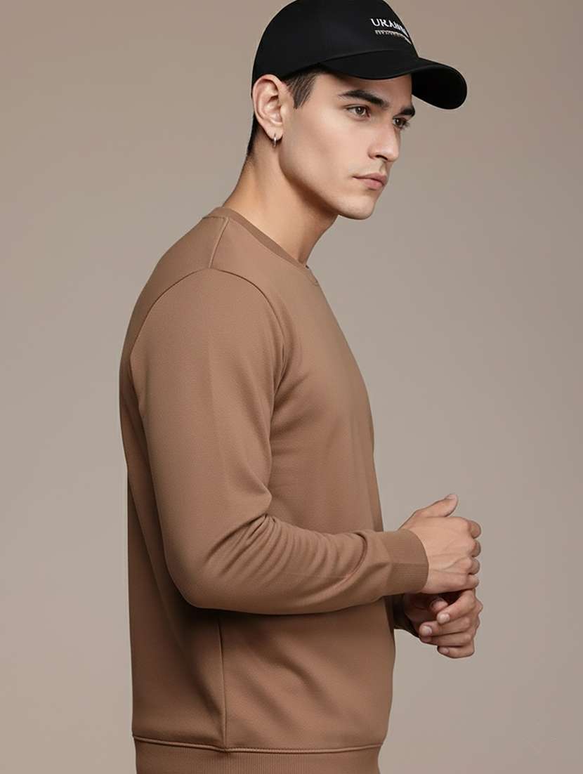 men solid long sleeve regular fit sweatshirt - 22244363 -  Standard Image - 1