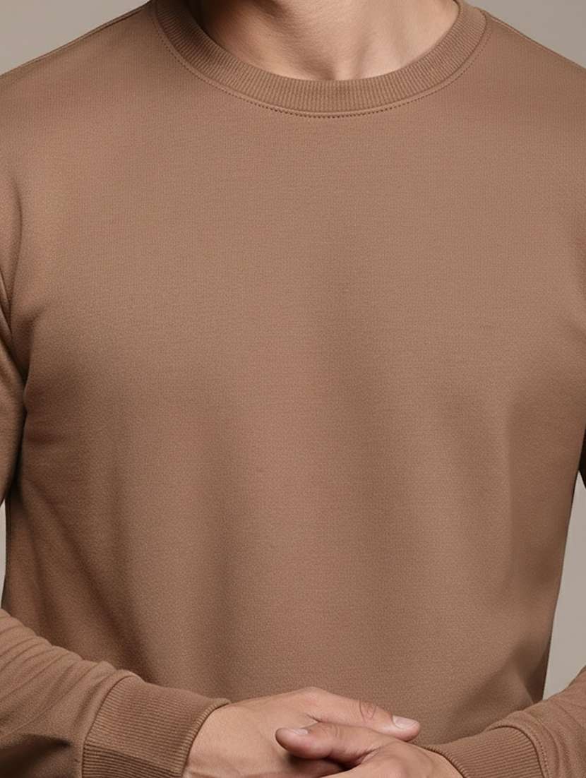 men solid long sleeve regular fit sweatshirt - 22244363 -  Standard Image - 4