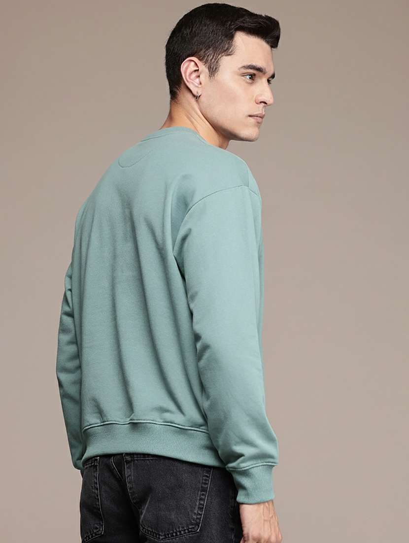 men solid long sleeve regular fit sweatshirt - 22244381 -  Standard Image - 1