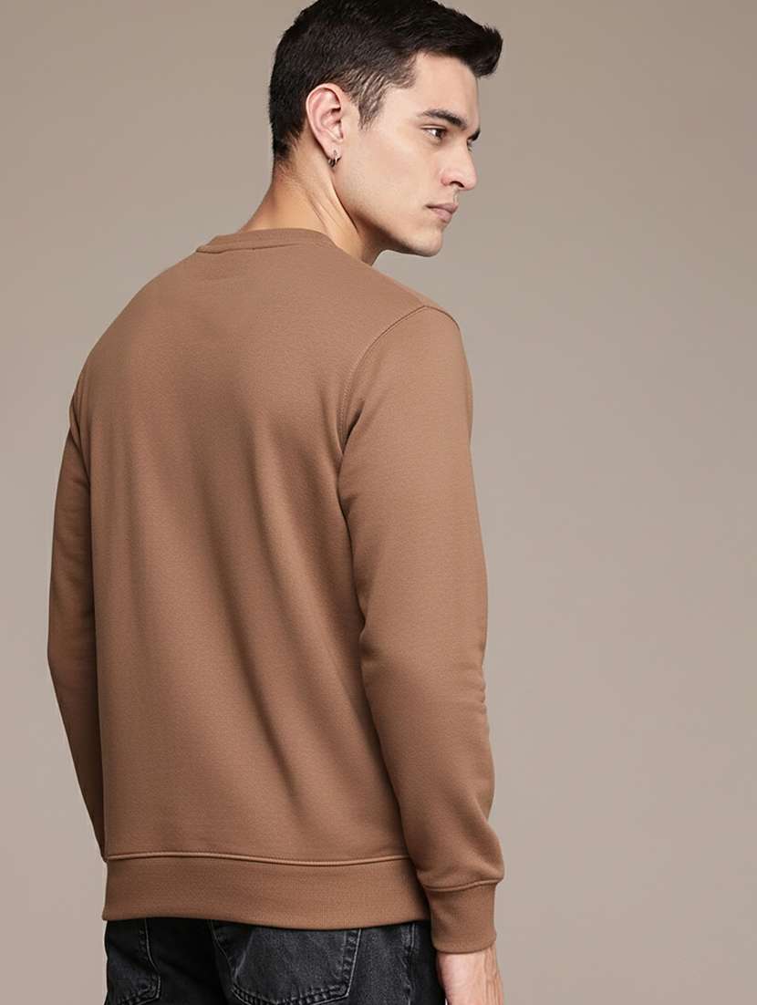 men solid long sleeve regular fit sweatshirt - 22244383 -  Standard Image - 1