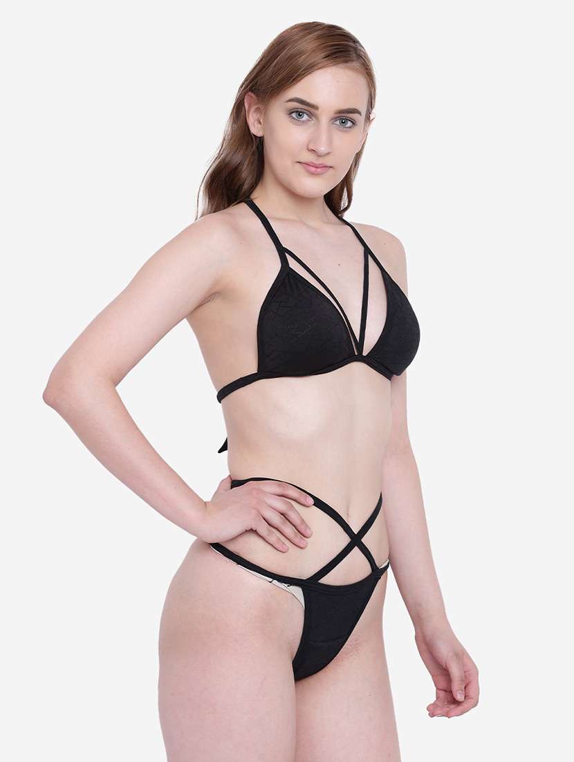 women solid bikini set - 22244404 -  Standard Image - 1