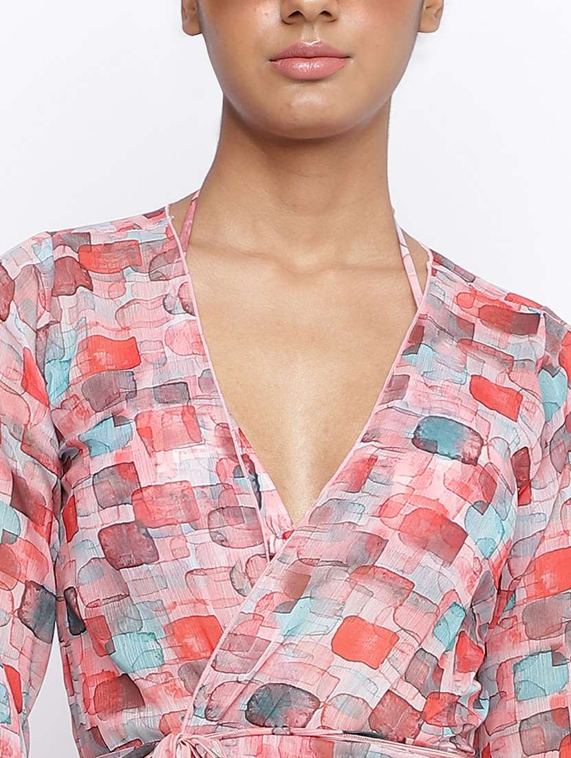 women printed swimwear bikini set with shrug - 22244422 -  Standard Image - 6