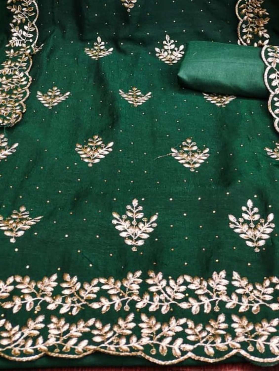 women solid with work unstitched suit set - 22245061 -  Standard Image - 4