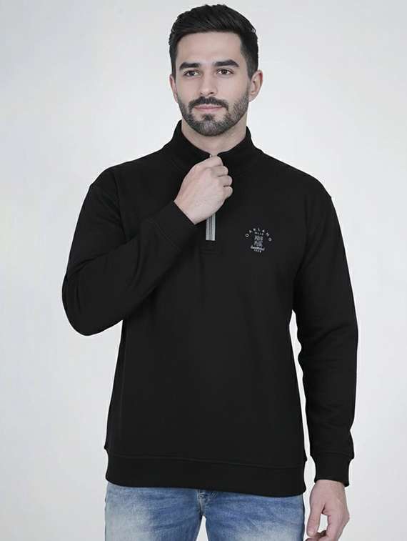men solid long sleeve regular fit sweatshirt - 22245667 -  Standard Image - 1