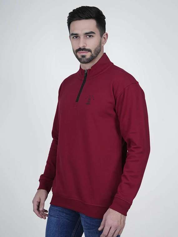 men solid long sleeve regular fit sweatshirt - 22245669 -  Standard Image - 1