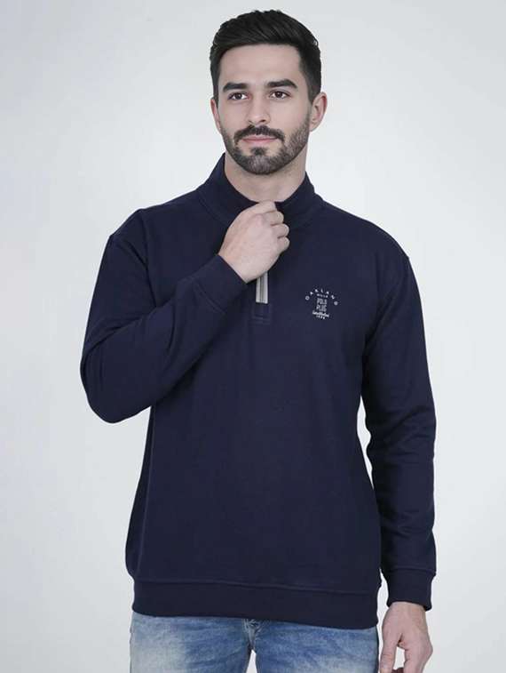 men solid long sleeve regular fit sweatshirt - 22245670 -  Standard Image - 1