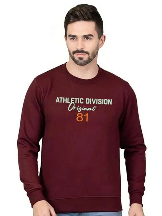 men typographic long sleeve regular fit sweatshirt - 22245686 -  Standard Image - 1