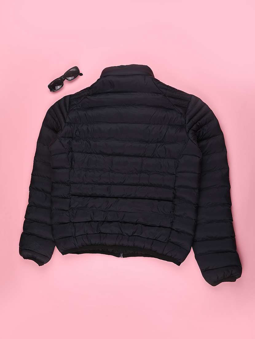 girls solid  long sleeve quilted jacket - 22245814 -  Standard Image - 1