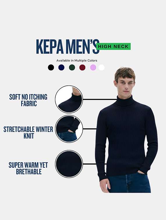 men pack of 2 solid long sleeve pullover - 22246166 -  Standard Image - 4