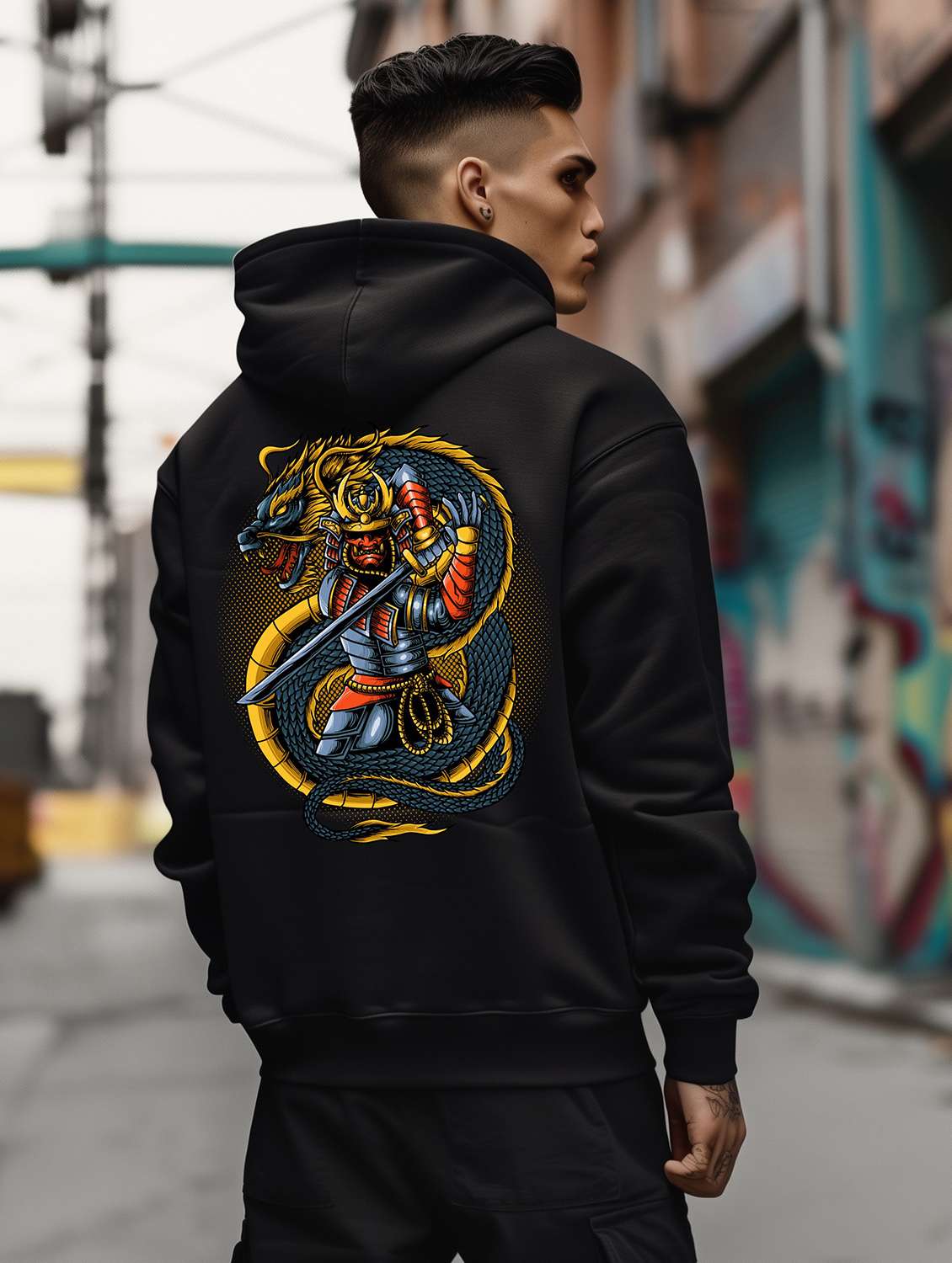 men graphic long sleeve regular fit sweatshirt