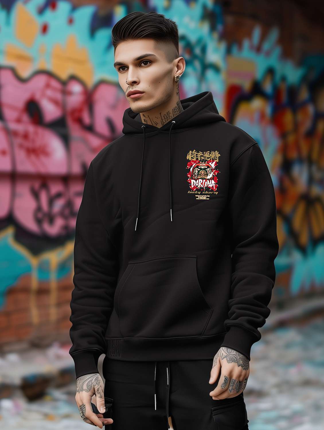 men printed long sleeve regular fit sweatshirt - 22246225 -  Standard Image - 1