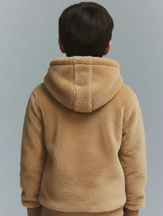 boys solid long sleeve hooded sweatshirt - 22246258 -  Standard Image - 1