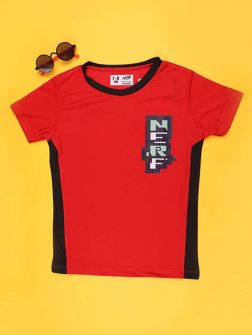 boys color block short sleeve t-shirt - 22246281 -  Standard Image - 1