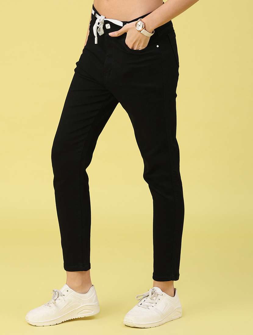 black cotton jeans - 22246289 -  Standard Image - 1
