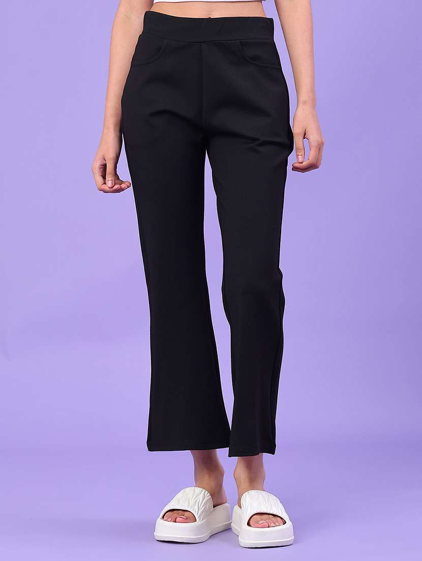 women solid mid rise ankle length jeggings