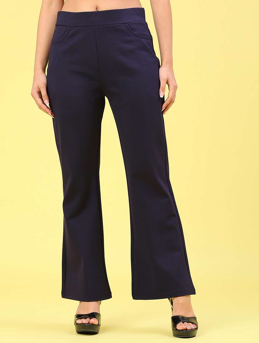 women solid mid rise ankle length jeggings