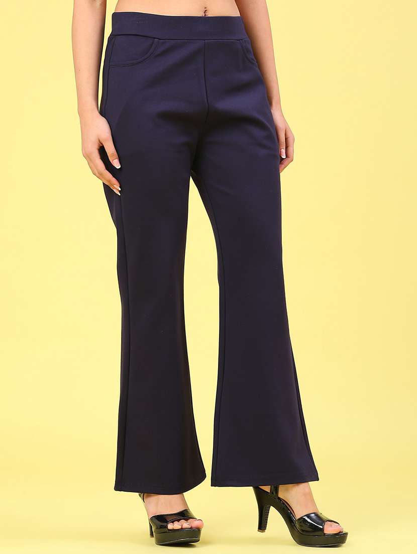women solid mid rise ankle length jeggings - 22246315 -  Standard Image - 1
