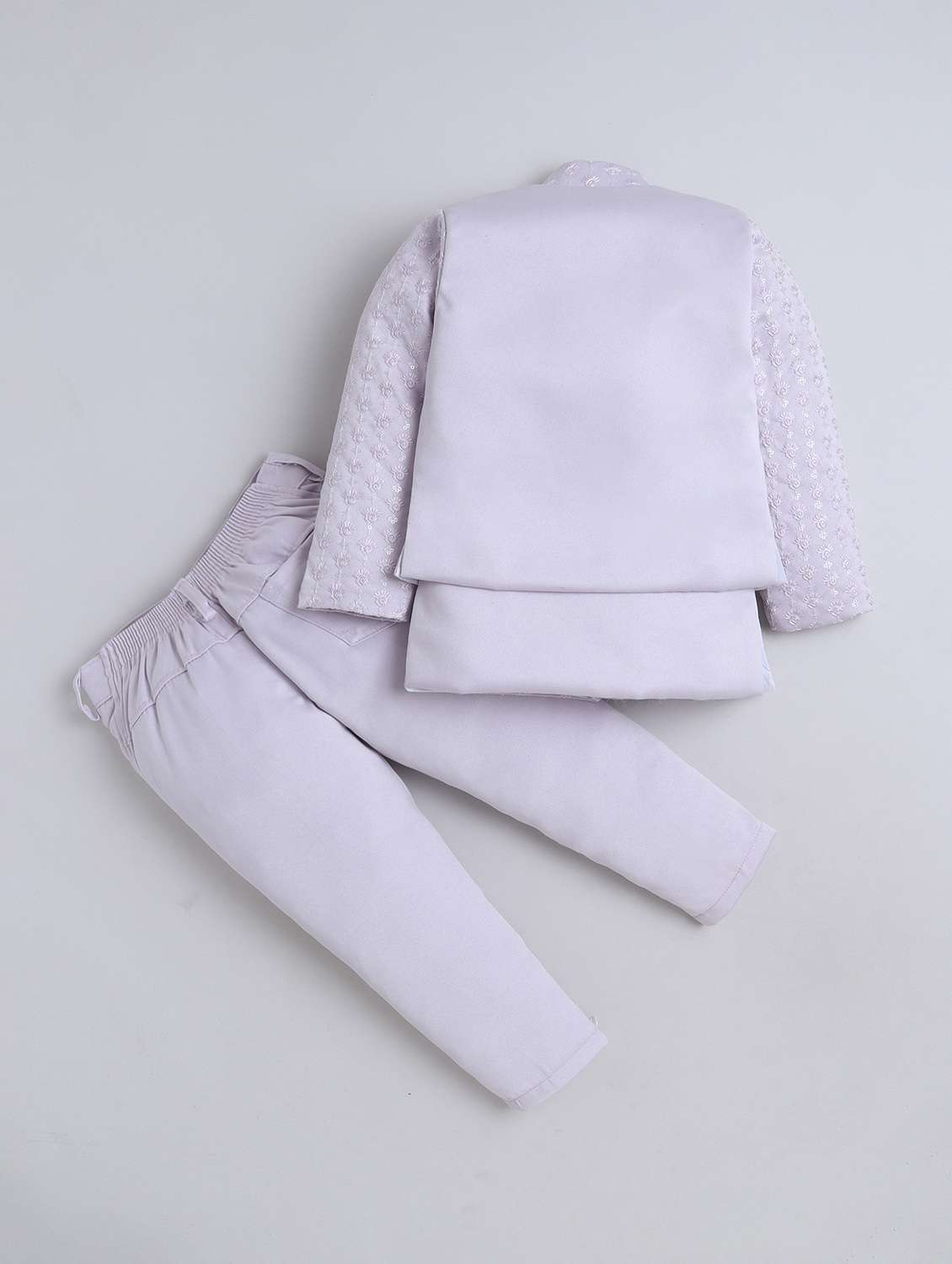 boys embroidered long sleeve sherwani set - 22246372 -  Standard Image - 1