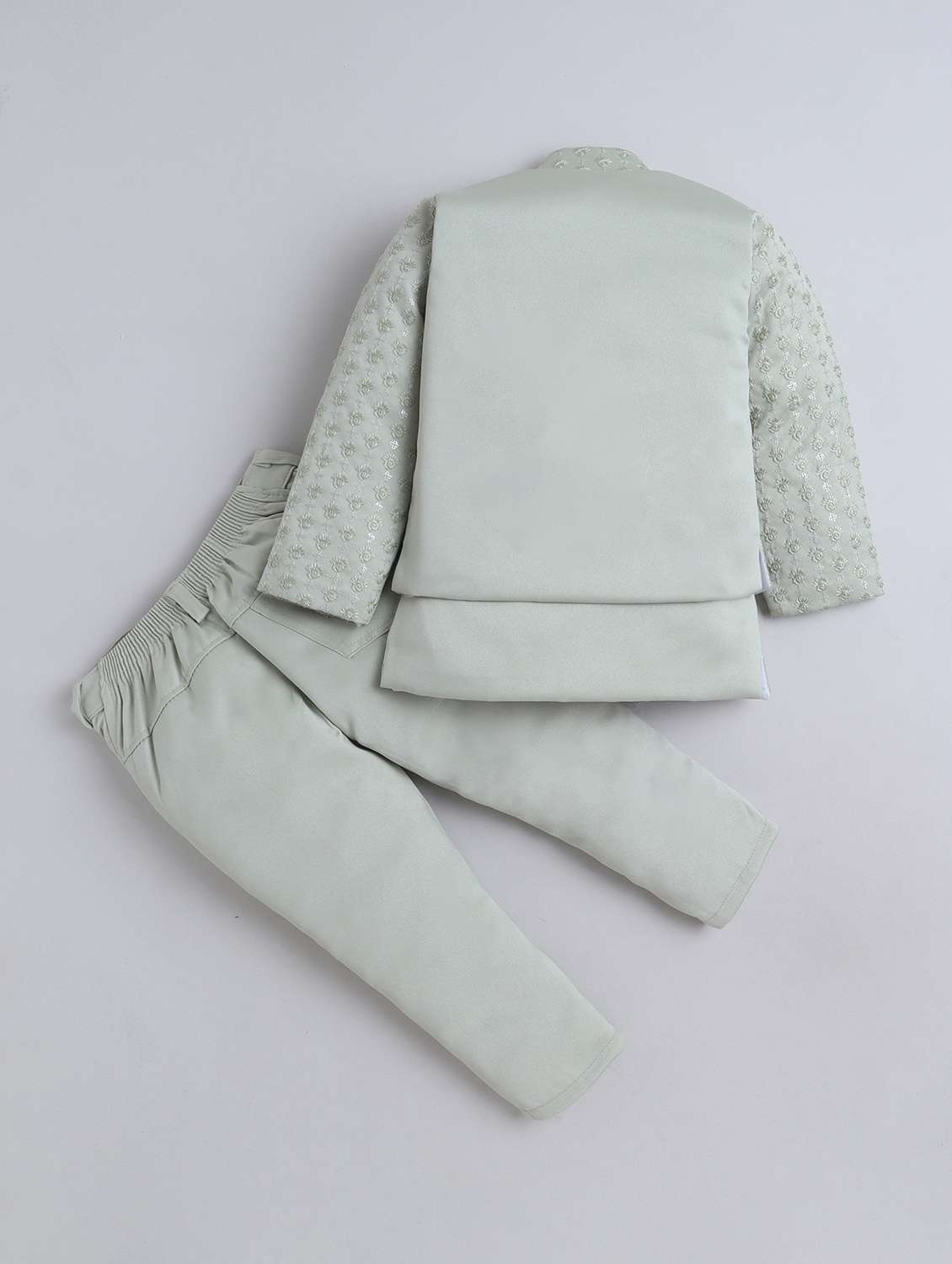 boys embroidered long sleeve sherwani set - 22246373 -  Standard Image - 1