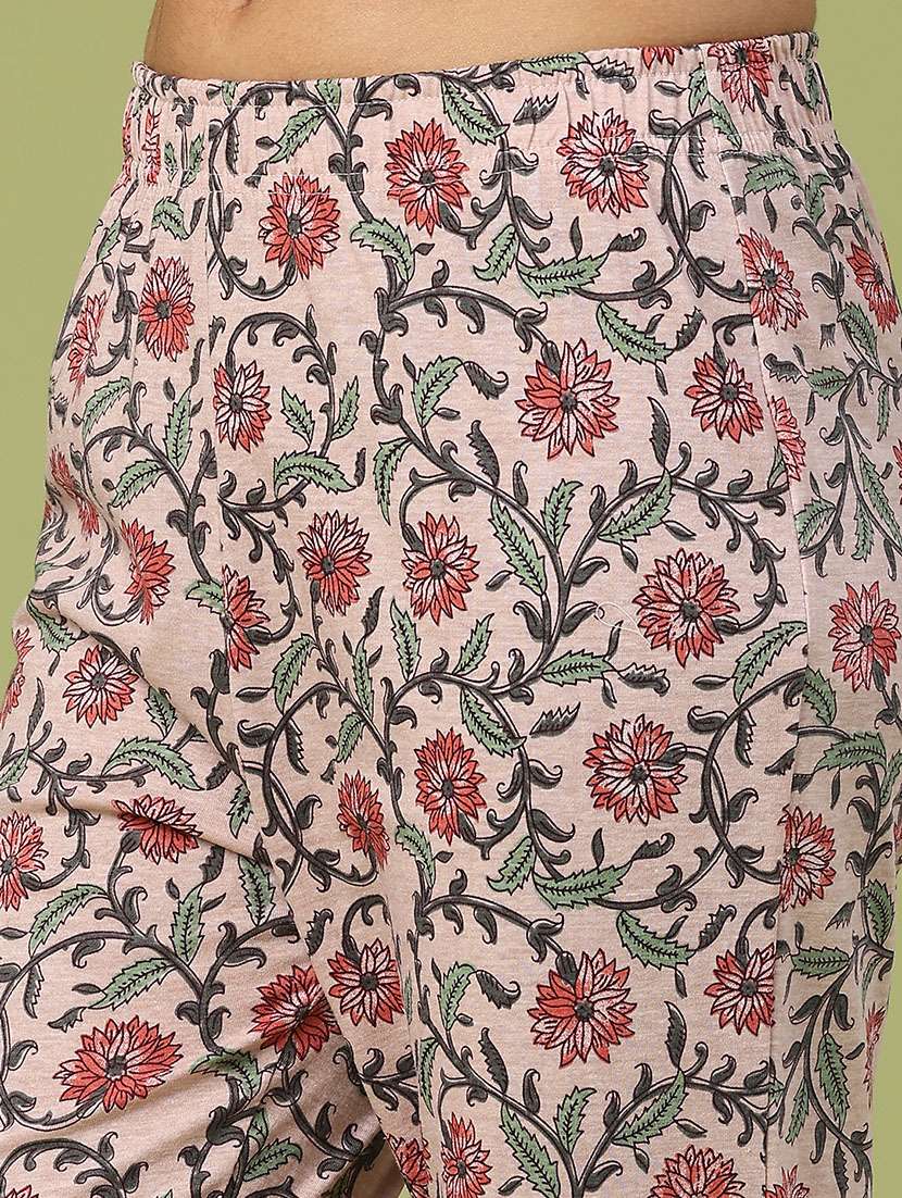 women printed mid rise pajama - 22246412 -  Standard Image - 1