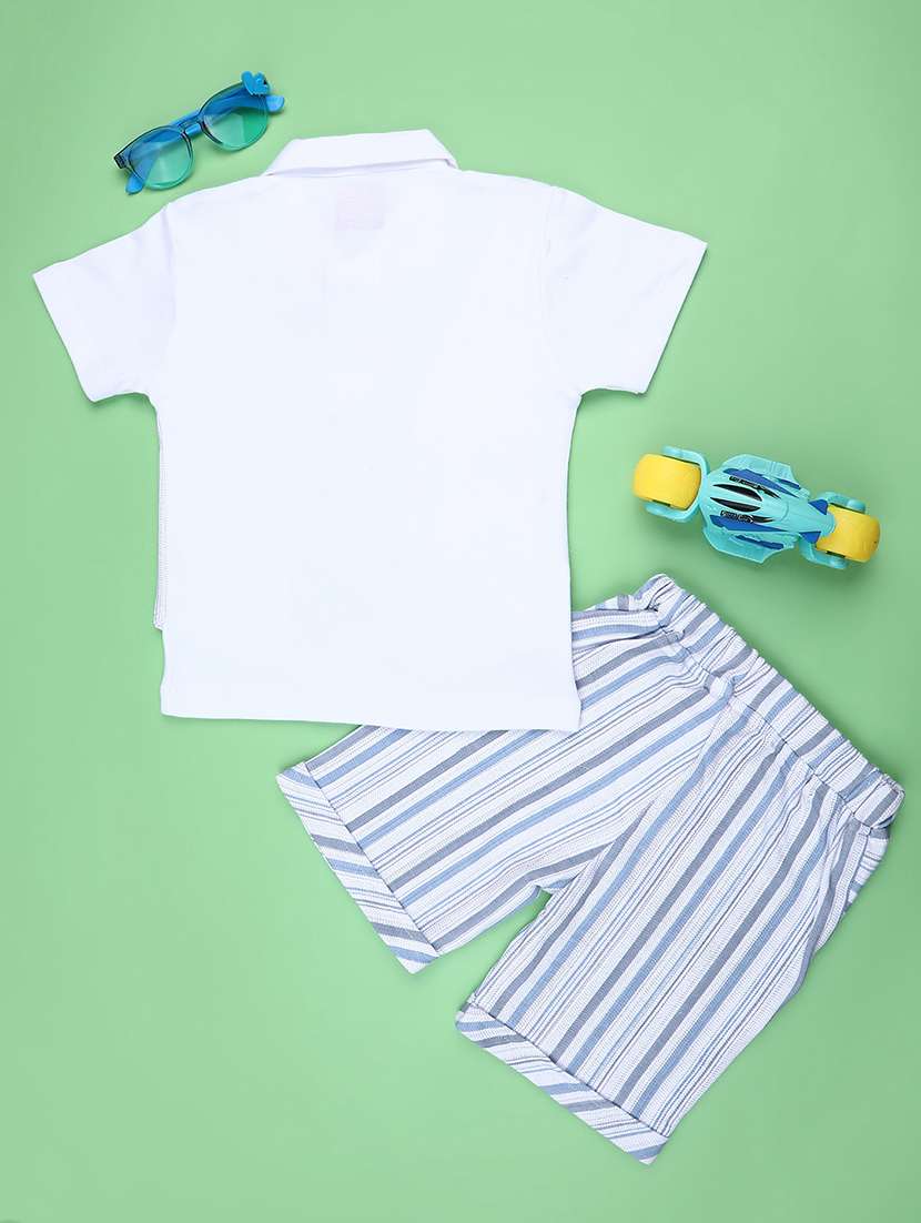 Kids Printed Shirt And Shorts Co-ord Set - 22246546 -  Standard Image - 1