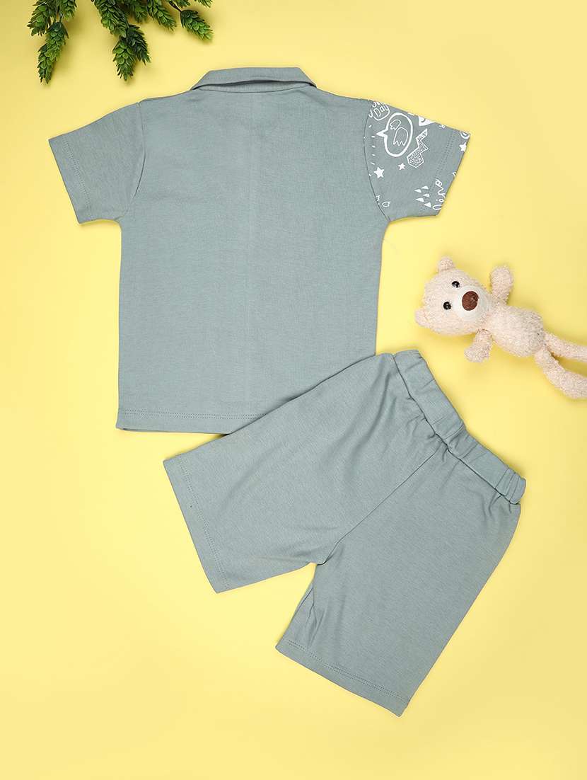 kids printed shirt and short set - 22246588 -  Standard Image - 1