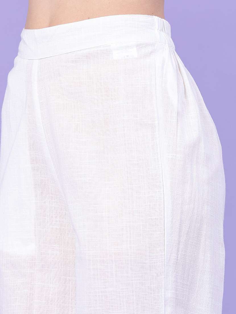 women printed mid rise wide leg trouser - 22246609 -  Standard Image - 1