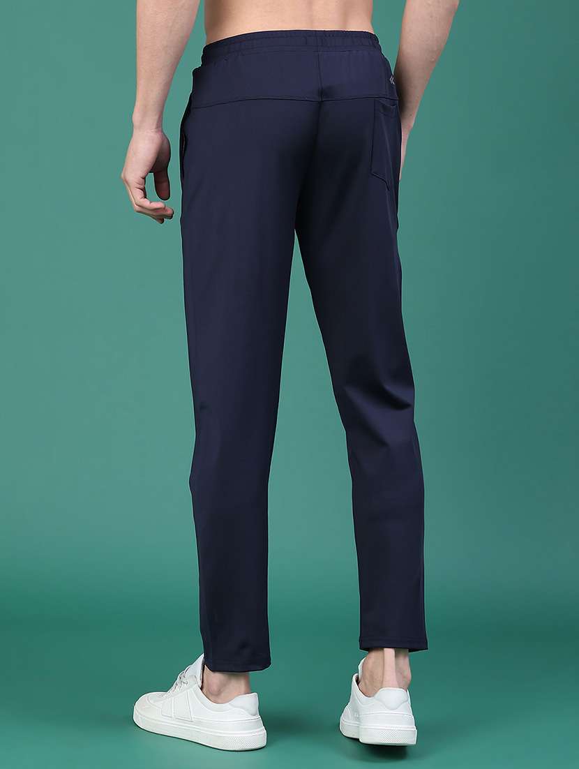 men solid mid rise ankle length track pant - 22246687 -  Standard Image - 4