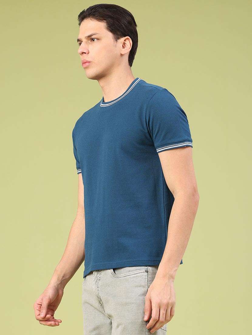 men self design short sleeve regular fit t-shirt - 22246696 -  Standard Image - 1