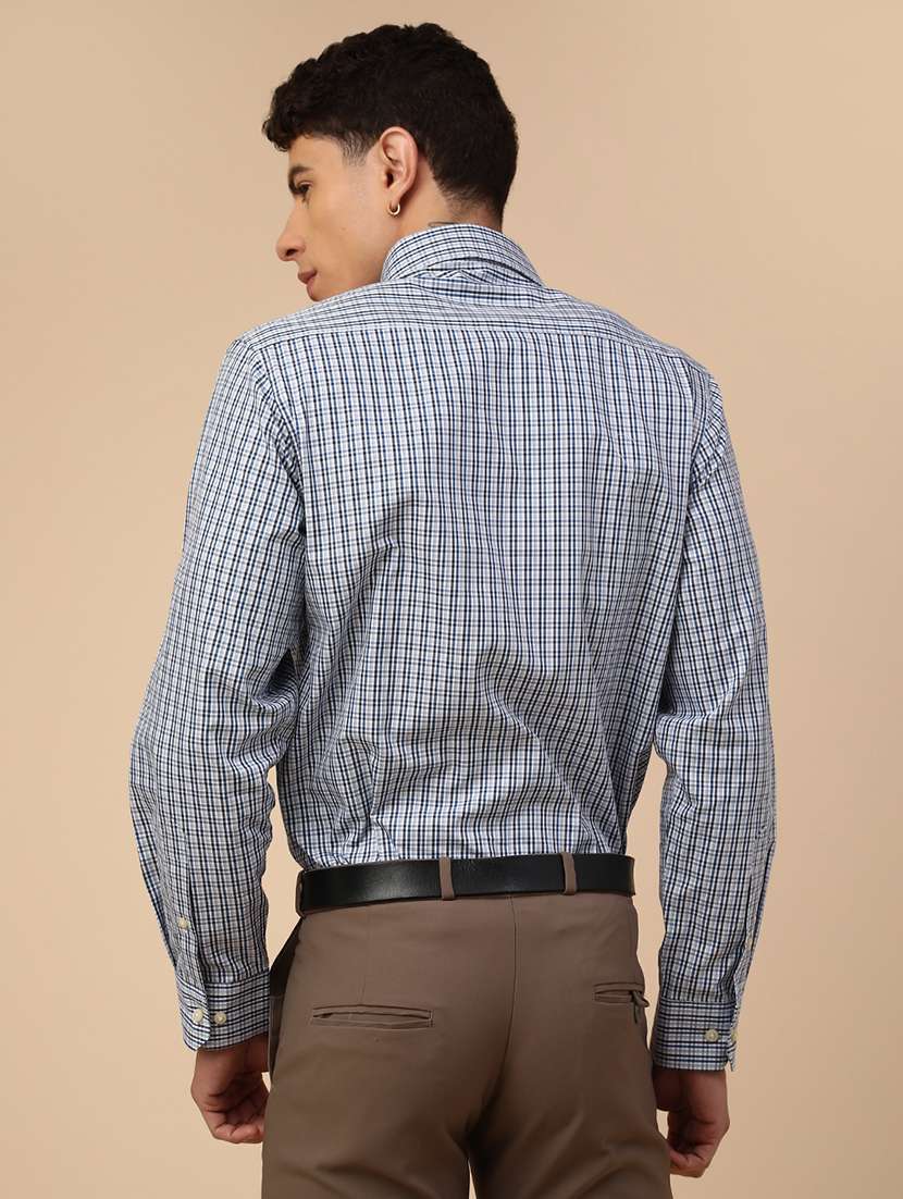 men printed long sleeves slim fit formal shirt - 22246747 -  Standard Image - 4