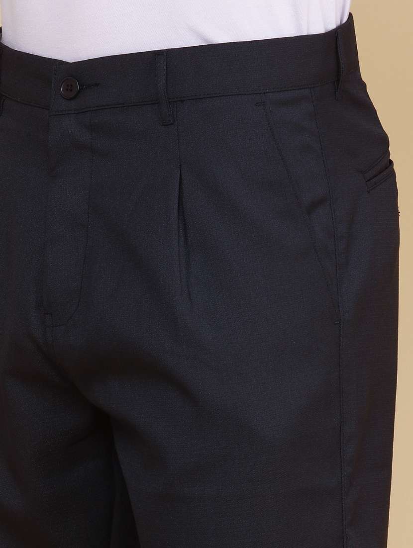 Men Solid Mid Rise Regular Fit Chinos - 22246762 -  Standard Image - 1
