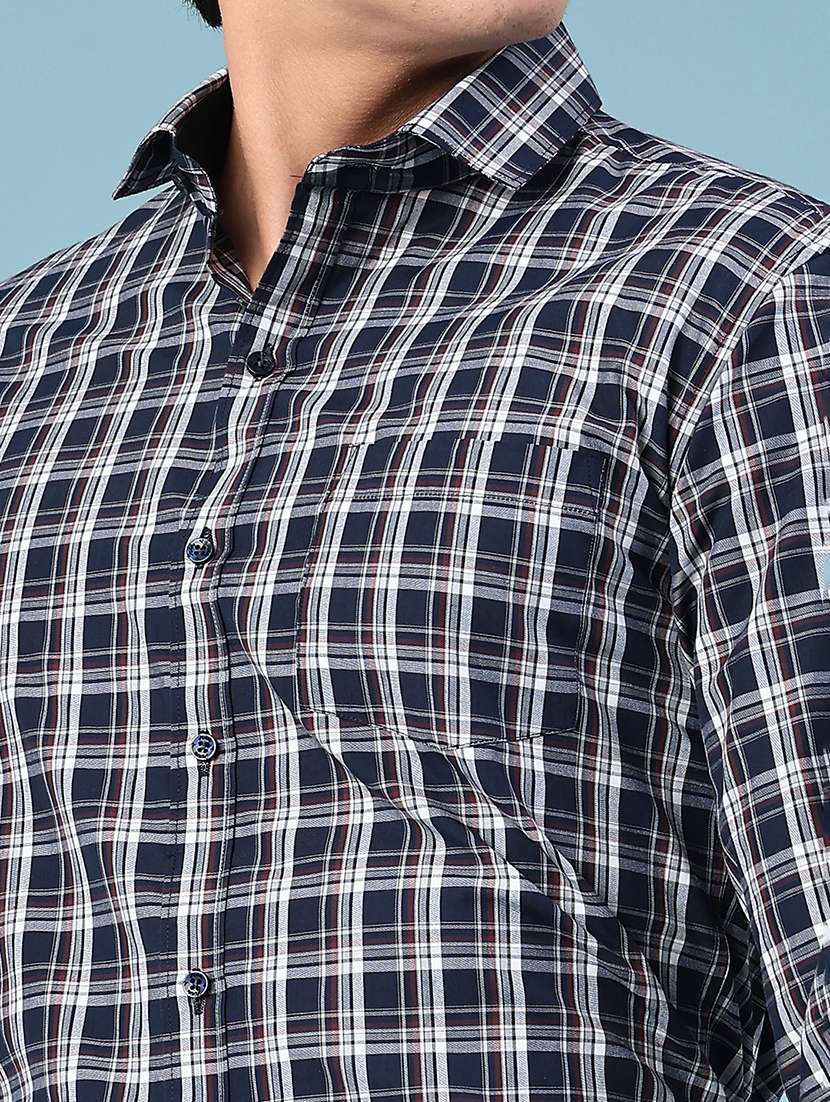 blue cotton formal shirt - 22246784 -  Standard Image - 1