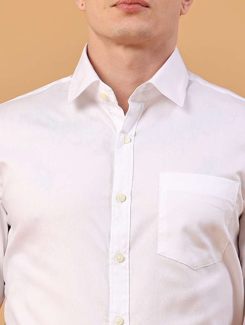 men solid short sleeve slim fit formal shirt - 22246788 -  Standard Image - 1