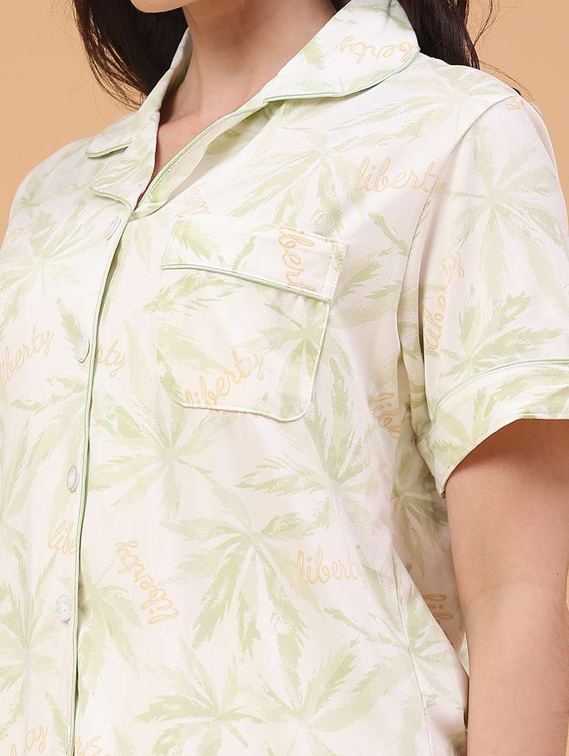 women printed nightwear pyjama set - 22247002 -  Standard Image - 4