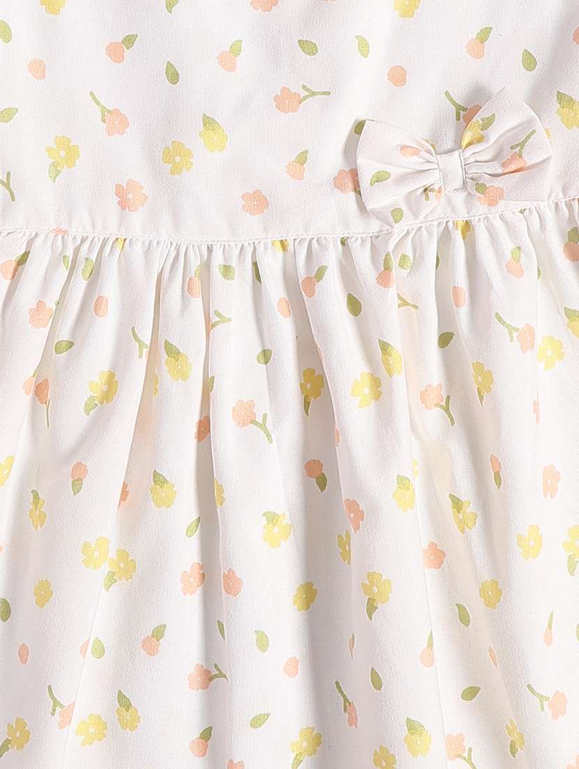 girls printed sleeveless flared frock - 22247155 -  Standard Image - 4