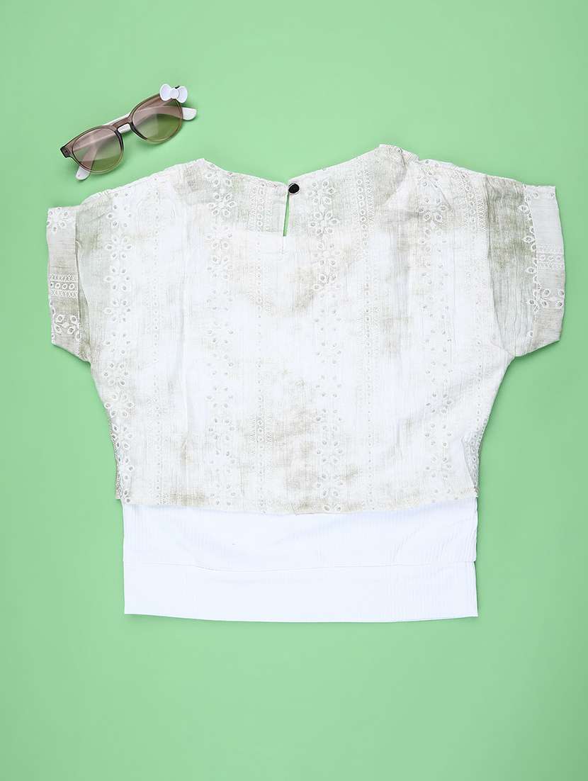 girls printed short sleeve top - 22247305 -  Standard Image - 1