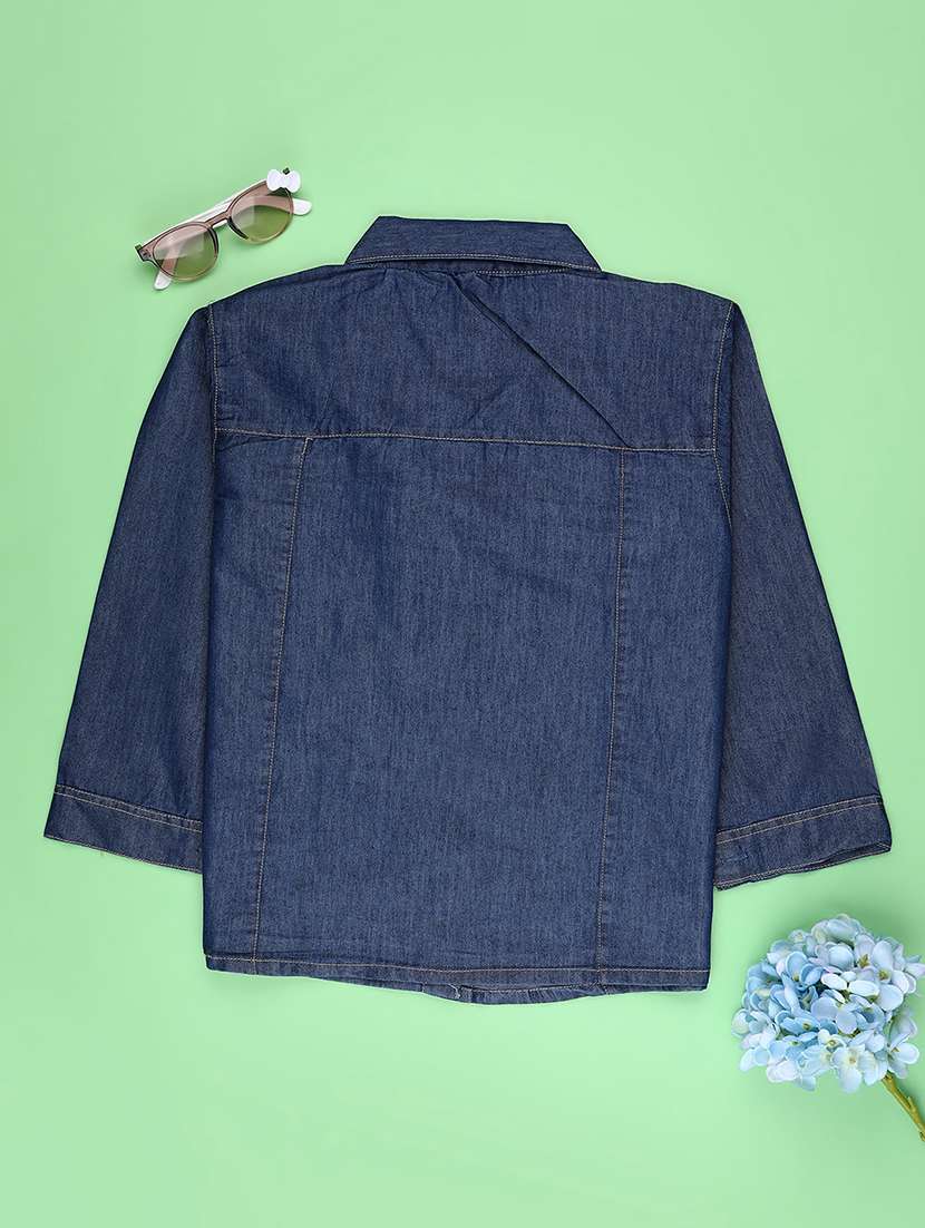 girls solid long sleeve shirt - 22247311 -  Standard Image - 1