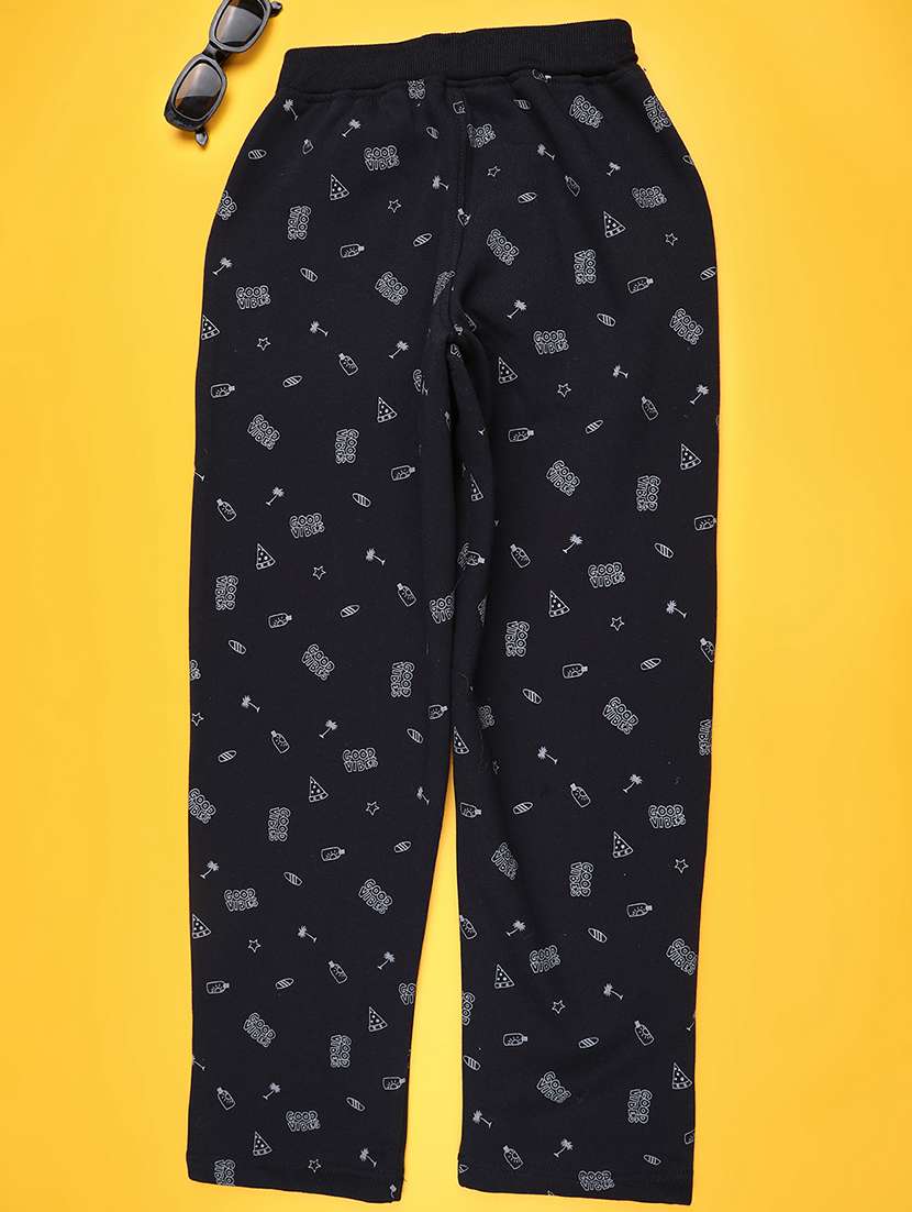 girls printed mid rise track pant - 22247489 -  Standard Image - 1