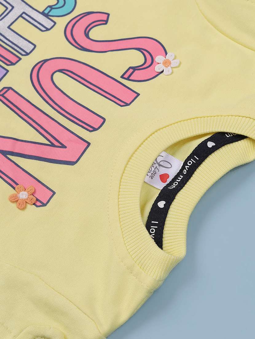 Girls Typography Short Sleeve Twin Set - 22247569 -  Standard Image - 4