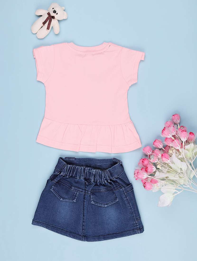 Girls Typography Short Sleeve Twin Set - 22247570 -  Standard Image - 1