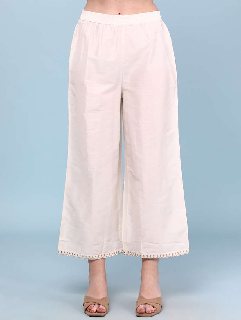 women embroidered three quarter sleeves kurta pant set - 22248097 -  Standard Image - 4