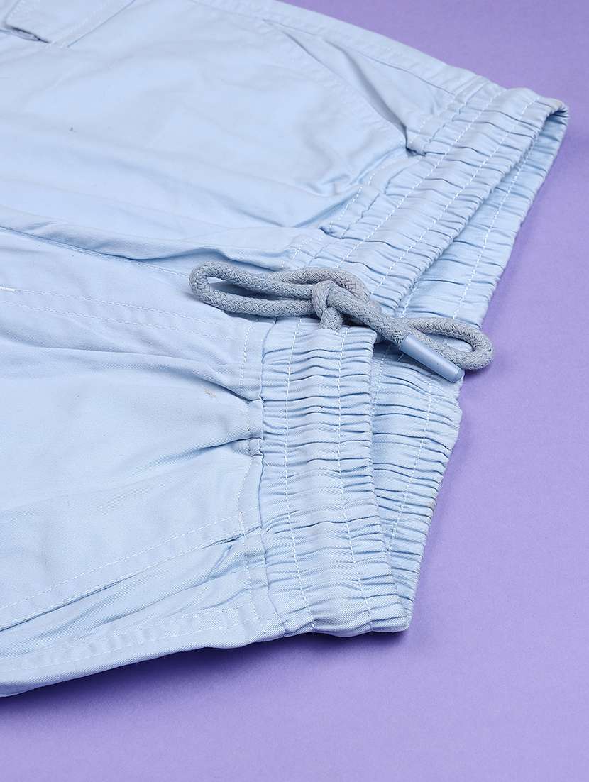 boys solid mid rise cargo shorts - 22248158 -  Standard Image - 4