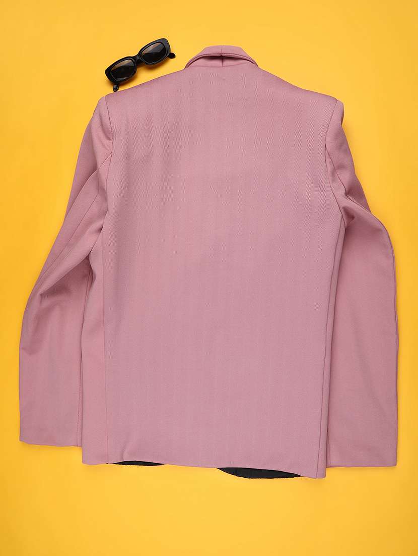 pink cotton blazer jackets & coat - 22248392 -  Standard Image - 1