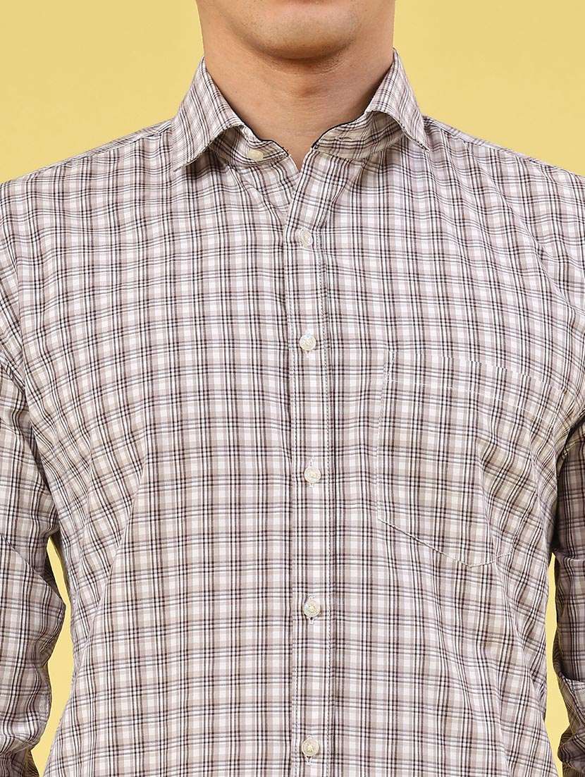 men checkered long sleeve slim fit formal shirt - 22248554 -  Standard Image - 1