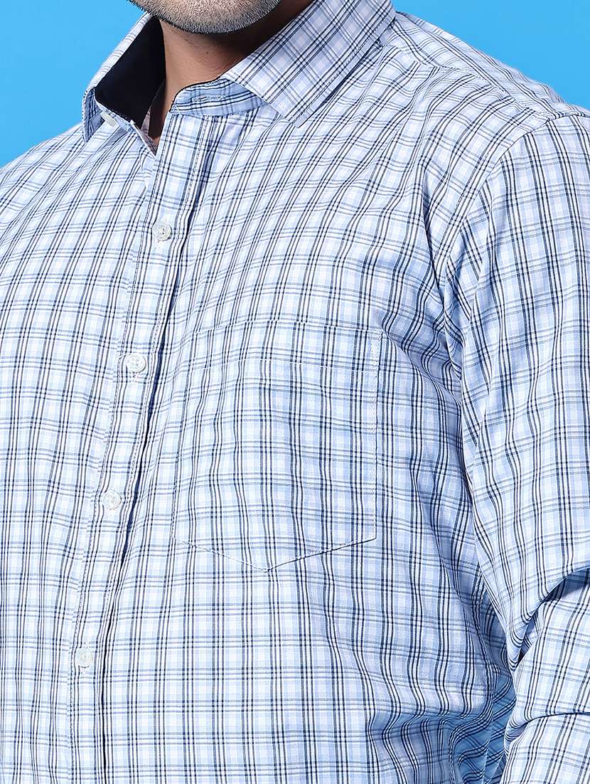 men checkered long sleeve slim fit formal shirt - 22248555 -  Standard Image - 1