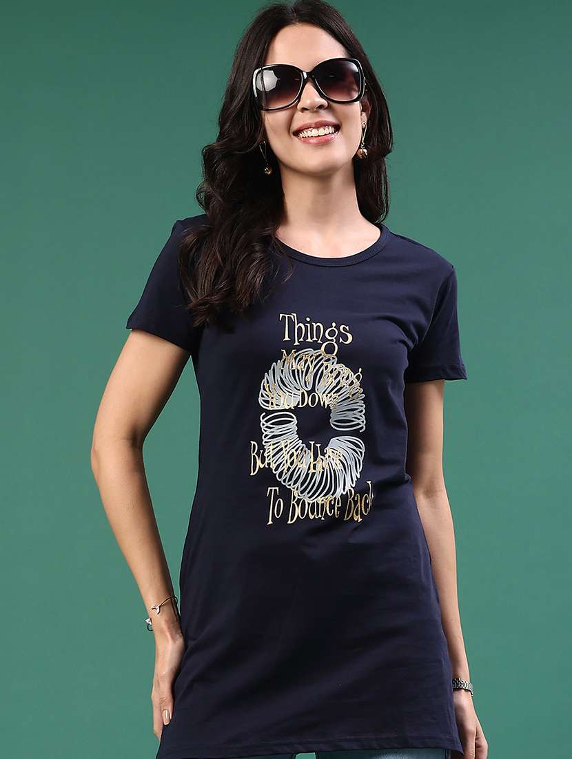 women printed short sleeve t-shirt
